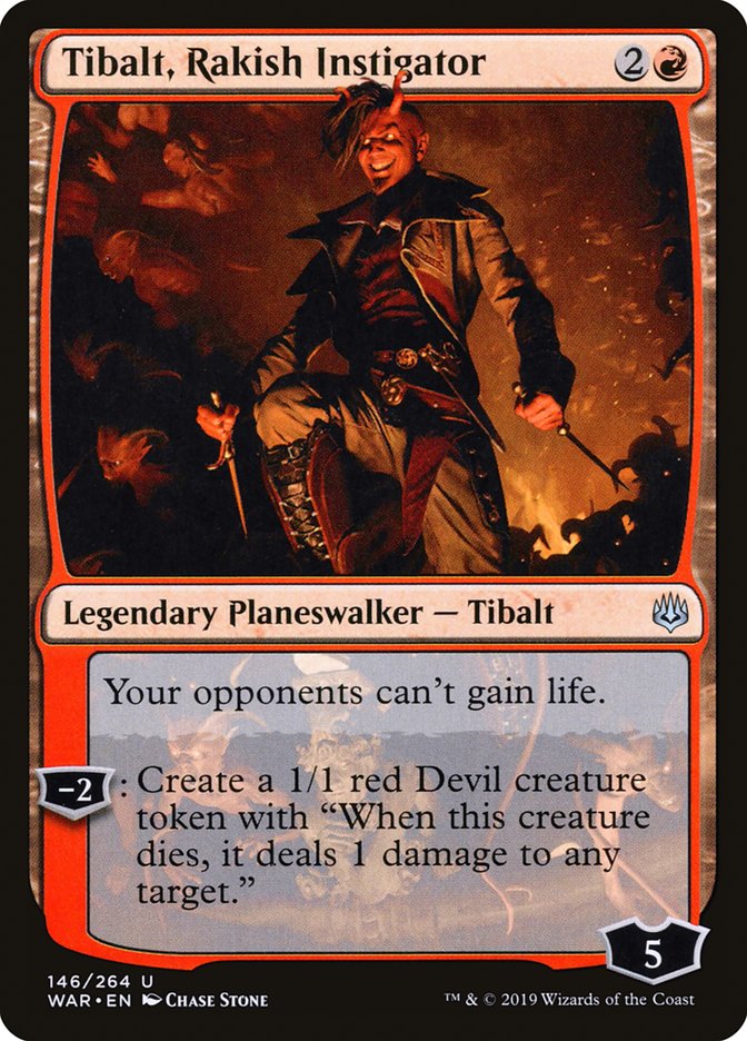 Tibalt, Rakish Instigator - (Foil): War of the Spark