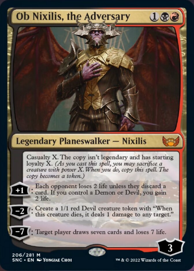 Ob Nixilis, the Adversary - (Foil): Streets of New Capenna
