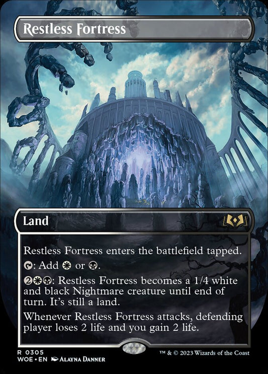 Restless Fortress (Borderless) - (Foil): Wilds of Eldraine