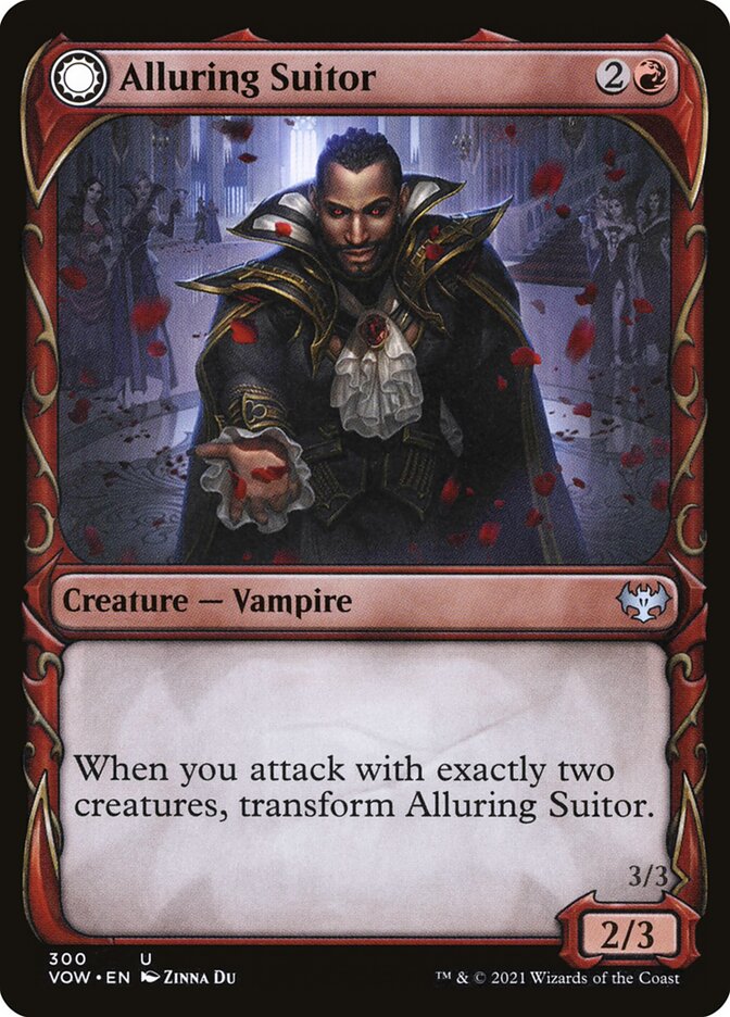 Alluring Suitor // Deadly Dancer (Showcase) - (Foil): Innistrad: Crimson Vow