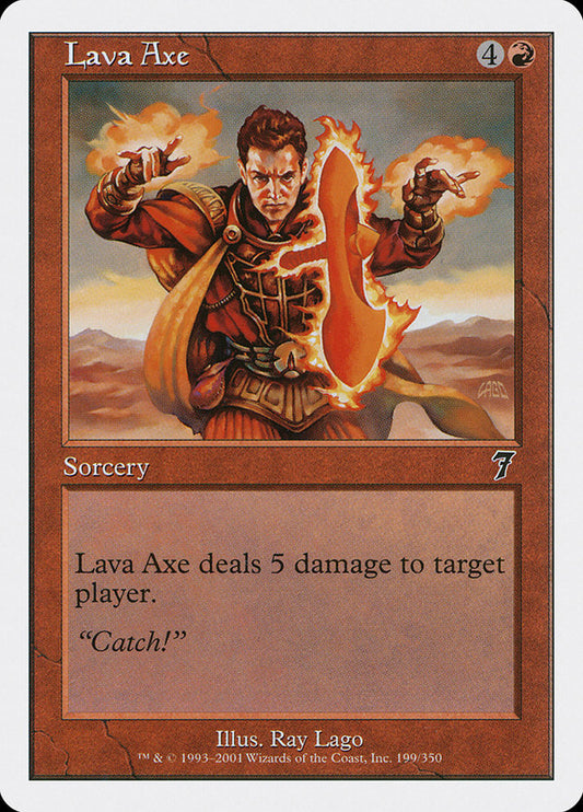 Lava Axe - (Foil): Seventh Edition