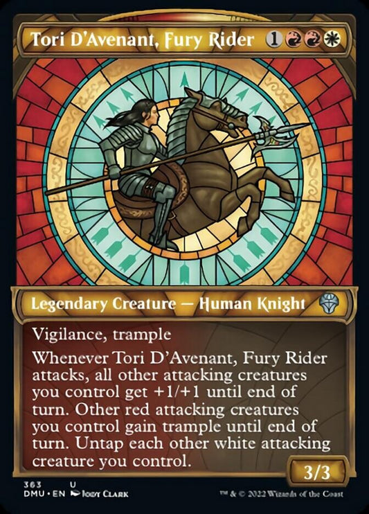 Tori D'Avenant, Fury Rider (Showcase) (Textured Foil) - (Foil): Dominaria United