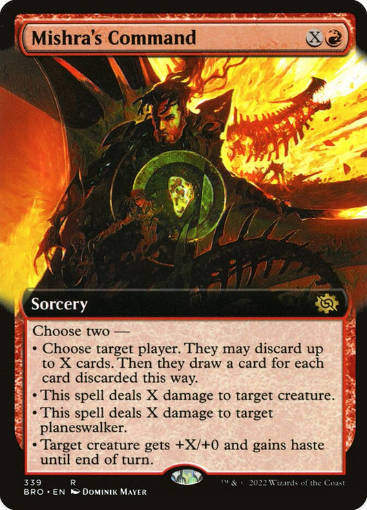 Mishra's Command (Extended Art) - (Foil): The Brothers' War