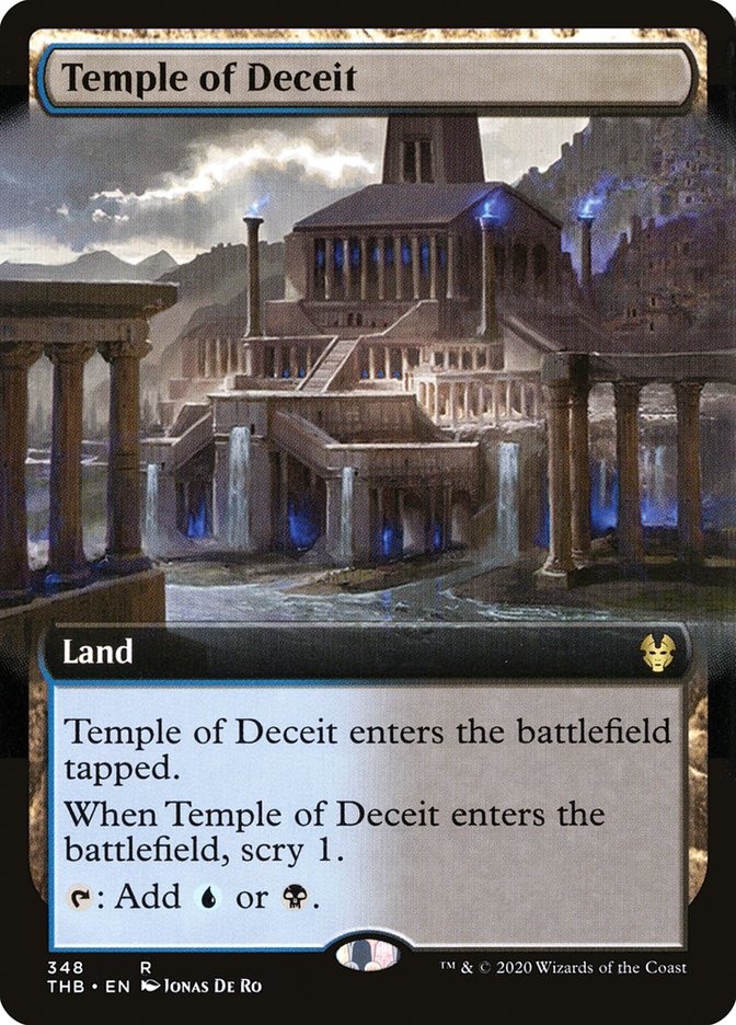 Temple of Deceit (Extended Art) - (Foil): Theros Beyond Death