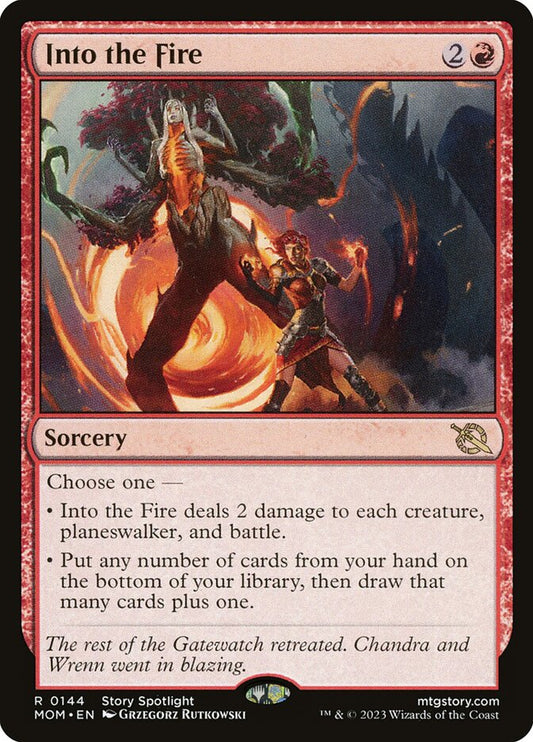 Into the Fire - (Foil): March of the Machine
