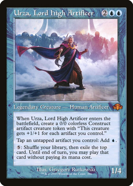 Urza, Lord High Artificer (Retro Frame) - (Foil): Dominaria Remastered