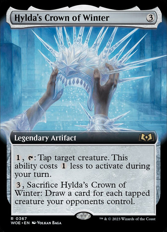 Hylda's Crown of Winter (Extended Art) - (Foil): Wilds of Eldraine