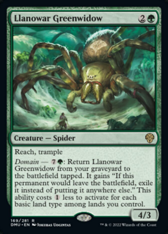 Llanowar Greenwidow - (Foil): Dominaria United