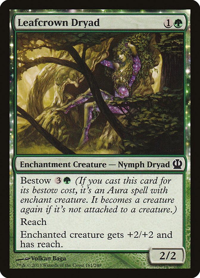 Leafcrown Dryad - (Foil): Theros