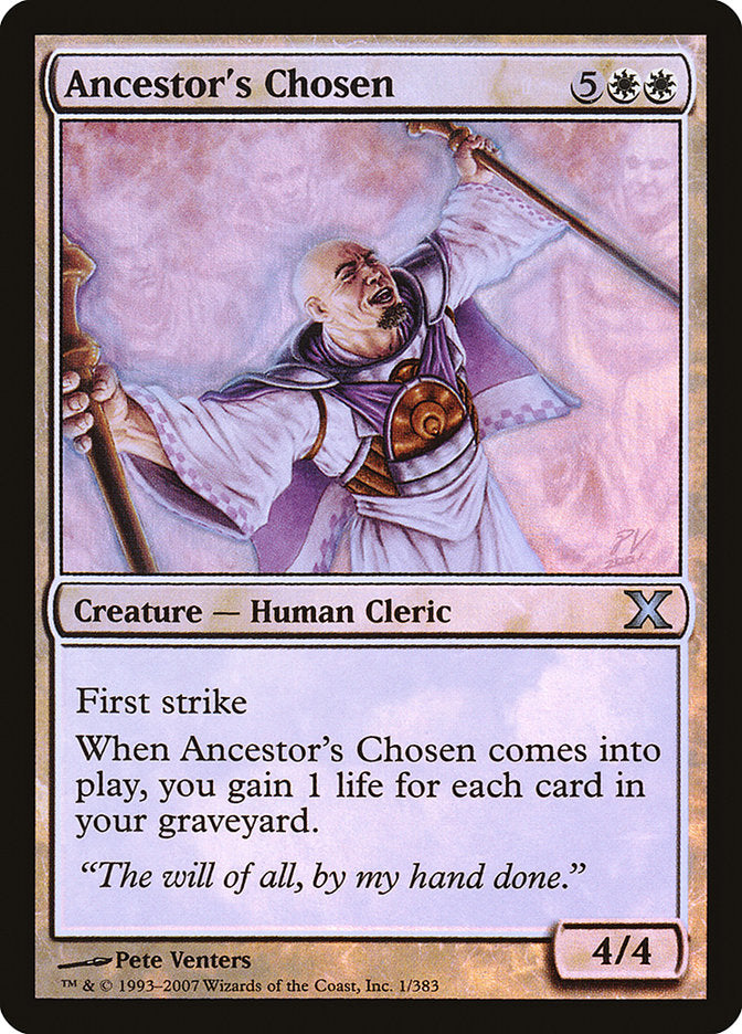 Ancestor's Chosen - (Foil): Tenth Edition