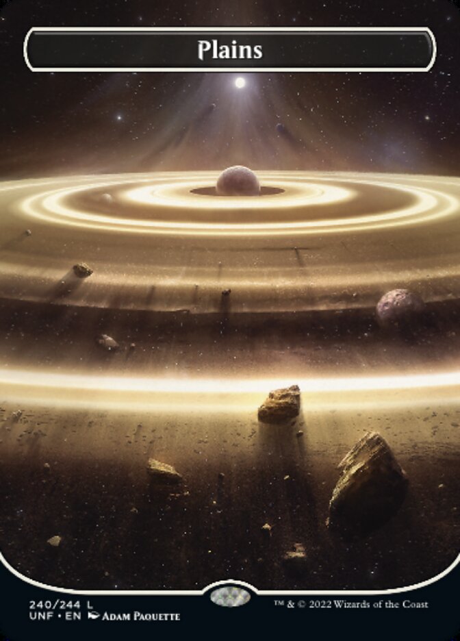 Plains (#240) (Borderless) - (Foil): Unfinity