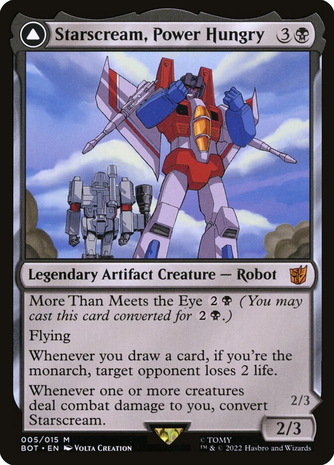Starscream, Power Hungry // Starscream, Seeker Leader: Transformers