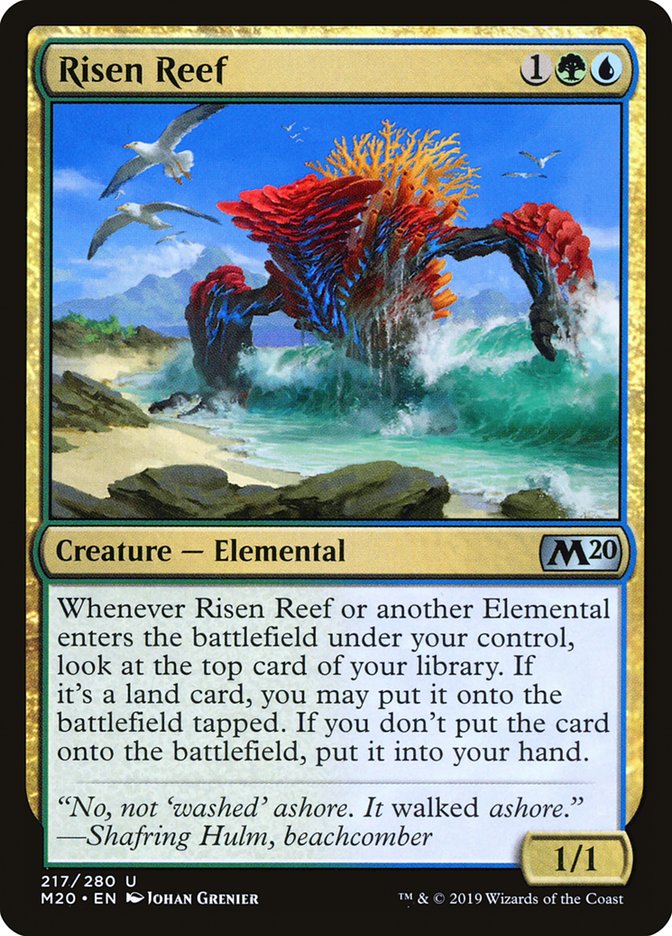 Risen Reef - (Foil): Core Set 2020