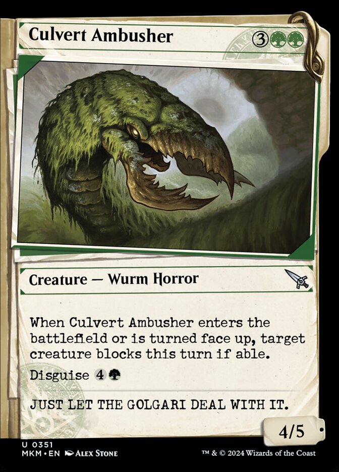 Culvert Ambusher (Showcase) - (Foil): Murders at Karlov Manor