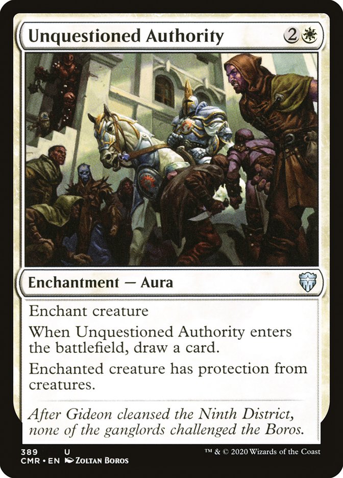 Unquestioned Authority (Commander Deck): Commander Legends