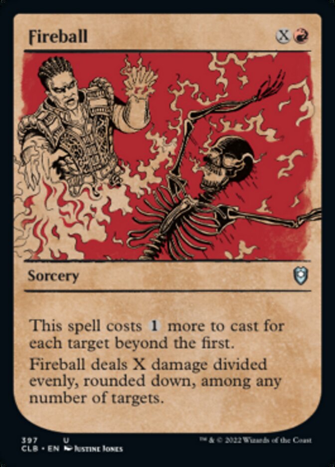 Fireball (Showcase) - (Foil): Commander Legends: Battle for Baldur's Gate