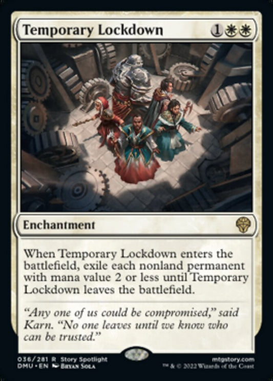 Temporary Lockdown - (Foil): Dominaria United