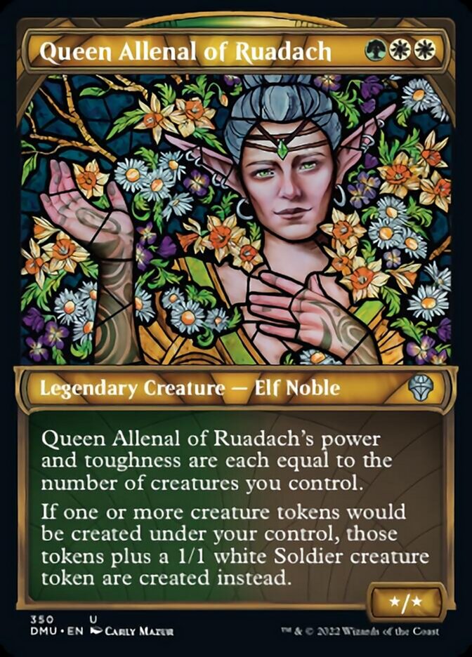 Queen Allenal of Ruadach (Showcase) (Textured Foil) - (Foil): Dominaria United