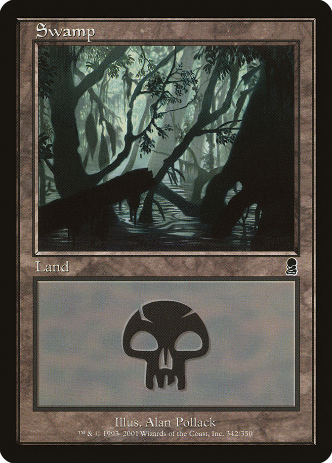 Swamp (#342) - (Foil): Odyssey