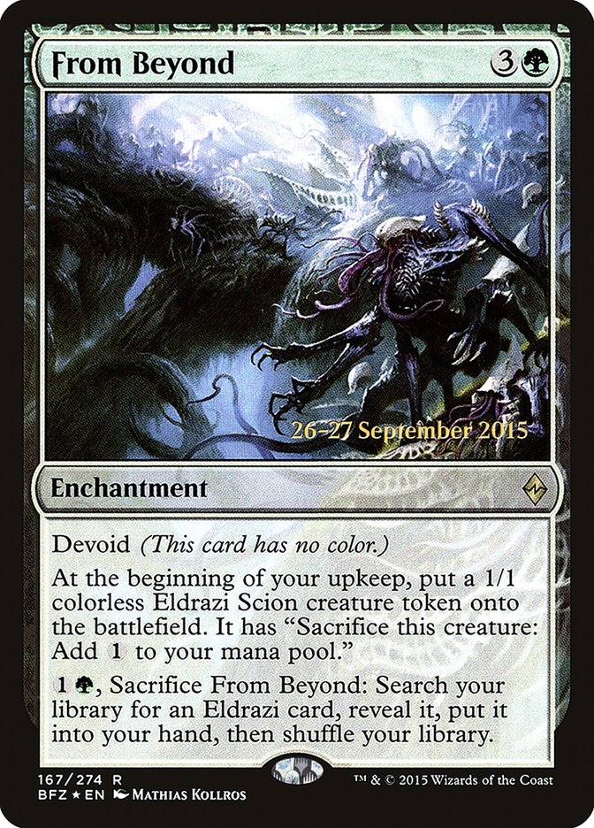 From Beyond (Prerelease) (Battle for Zendikar) - (Foil): Battle for Zendikar Promos