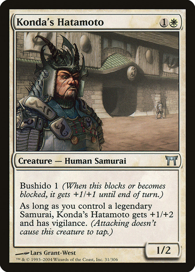 Konda's Hatamoto - (Foil): Champions of Kamigawa