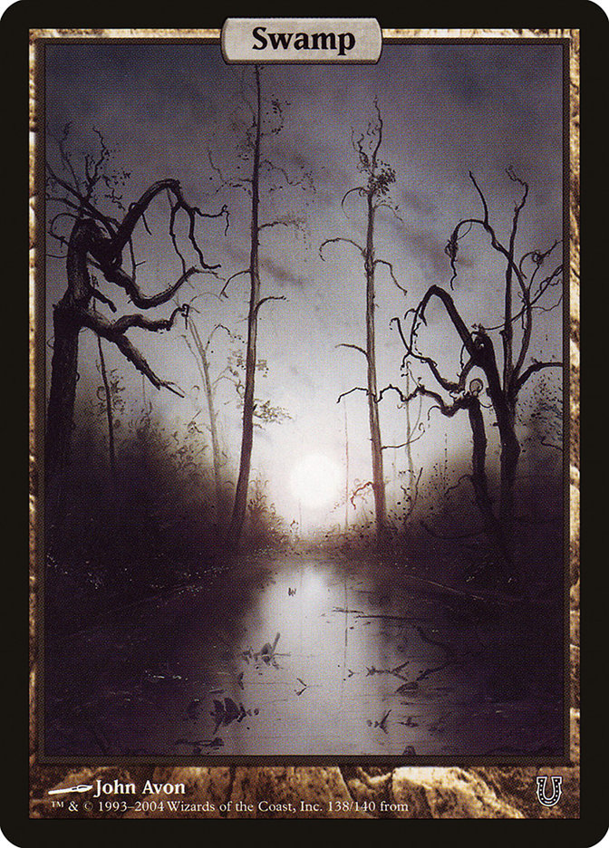 Swamp (#138) (Full Art): Unhinged
