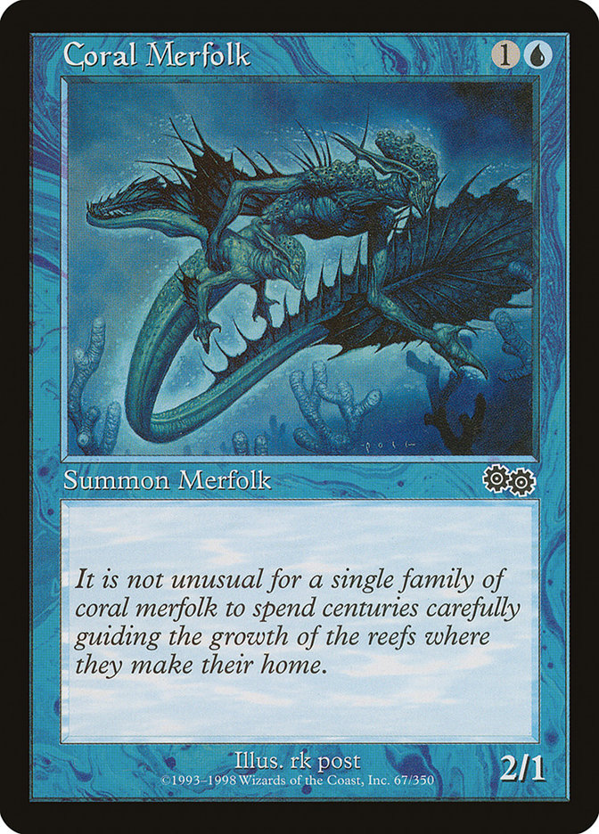 Coral Merfolk: Urza's Saga