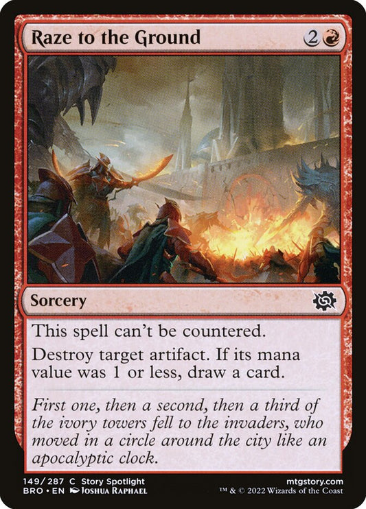 Raze to the Ground - (Foil): The Brothers' War