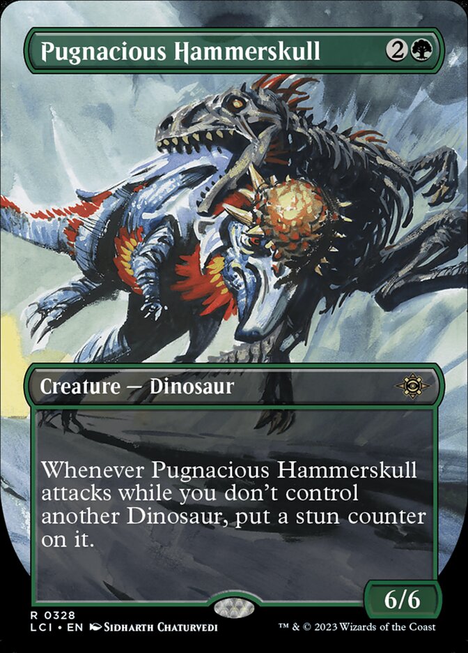 Pugnacious Hammerskull (Borderless): Lost Caverns of Ixalan