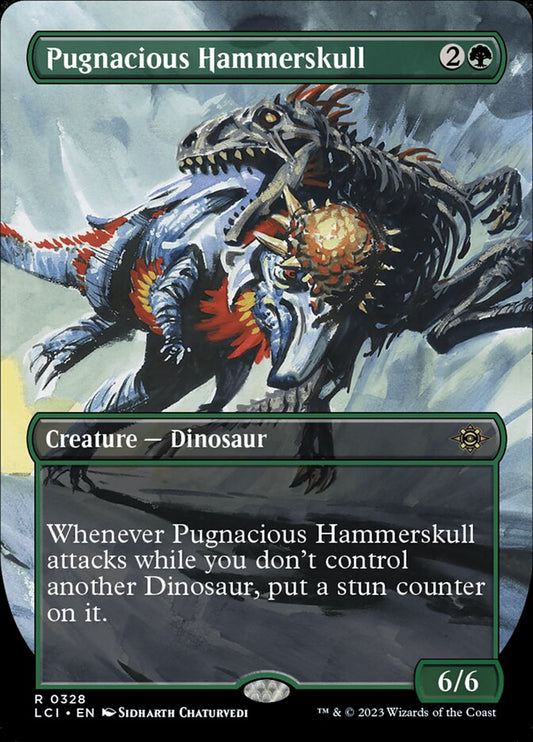 Pugnacious Hammerskull (Borderless) - (Foil): Lost Caverns of Ixalan