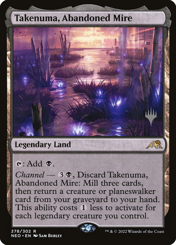 Takenuma, Abandoned Mire - (Foil): Kamigawa: Neon Dynasty Promos