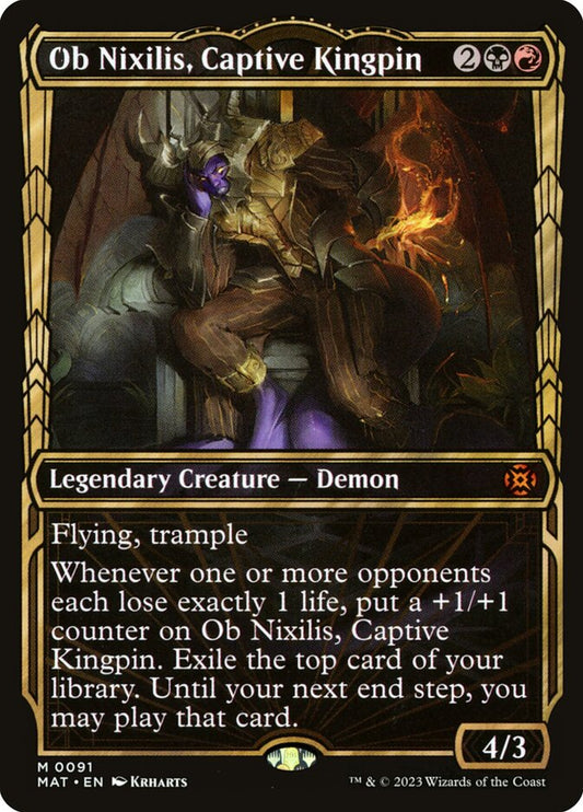 Ob Nixilis, Captive Kingpin (Showcase) - (Foil): March of the Machine: The Aftermath