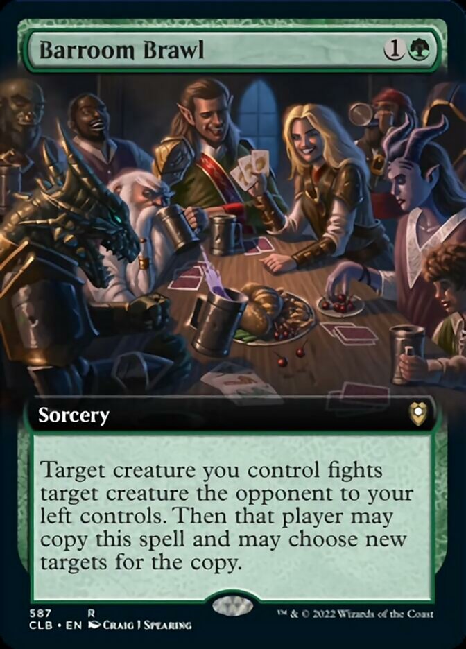 Barroom Brawl (Extended Art) - (Foil): Commander Legends: Battle for Baldur's Gate