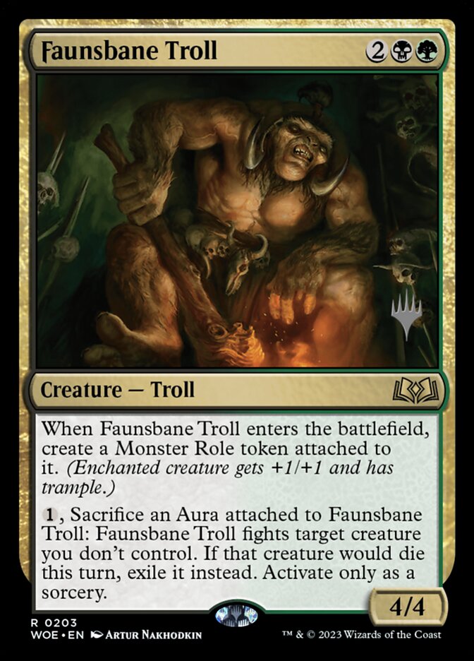 Faunsbane Troll (Promo Pack) (Wilds of Eldraine): Wilds of Eldraine Promos