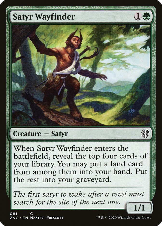 Satyr Wayfinder: Zendikar Rising Commander