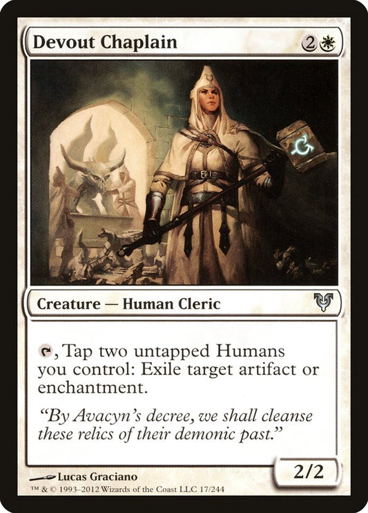 Devout Chaplain - (Foil): Avacyn Restored