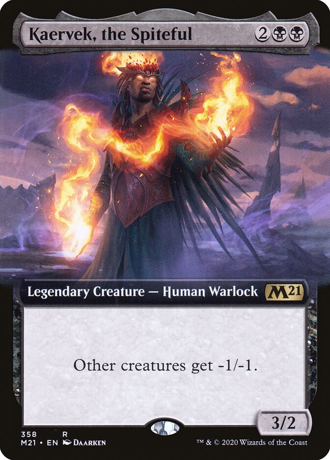 Kaervek, the Spiteful (Extended Art) - (Foil): Core Set 2021