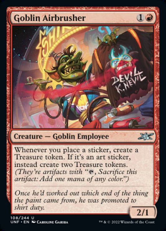 Goblin Airbrusher - (Foil): Unfinity