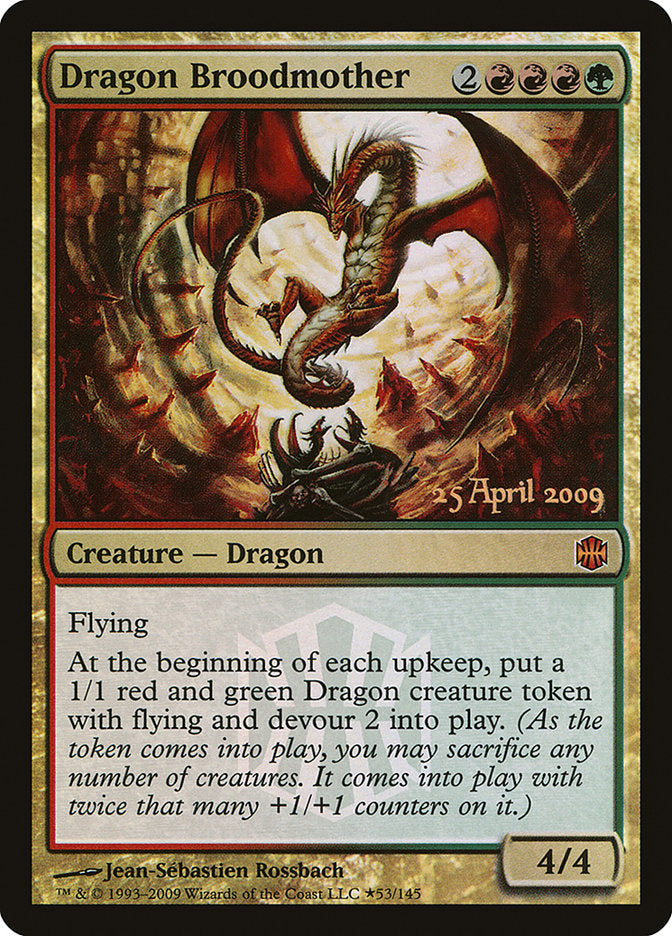Dragon Broodmother (Prerelease) (Alara Reborn) - (Foil): Alara Reborn Promos