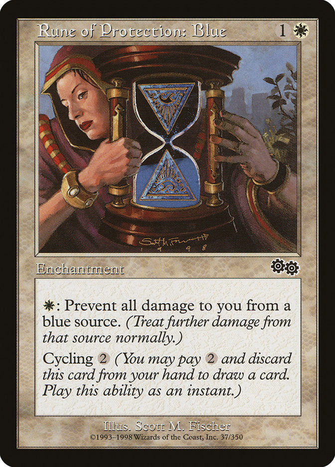 Rune of Protection: Blue: Urza's Saga