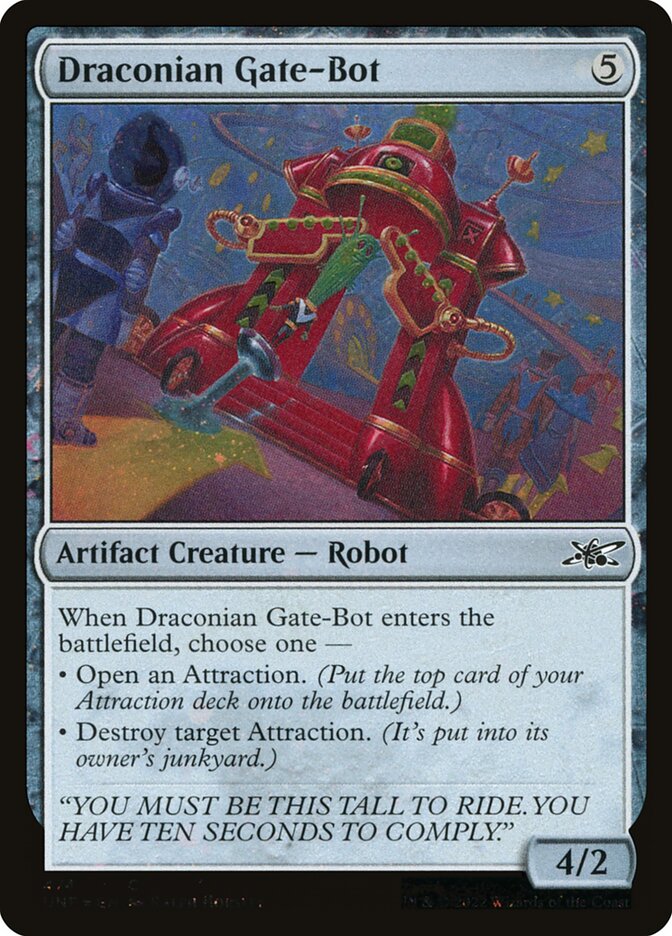 Draconian Gate-Bot (Galaxy Foil) - (Foil): Unfinity