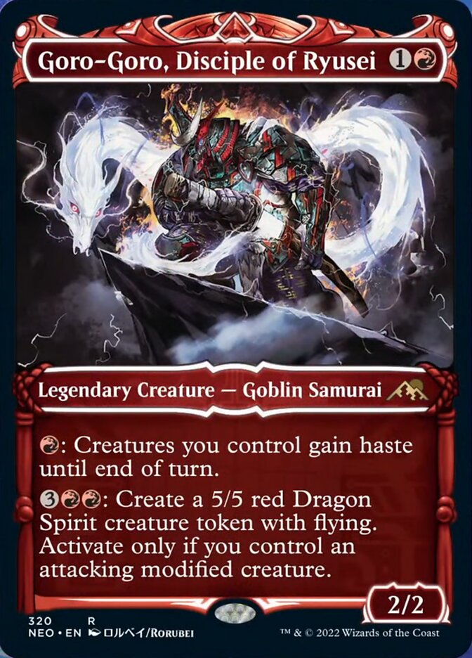 Goro-Goro, Disciple of Ryusei (Showcase) - (Foil): Kamigawa: Neon Dynasty