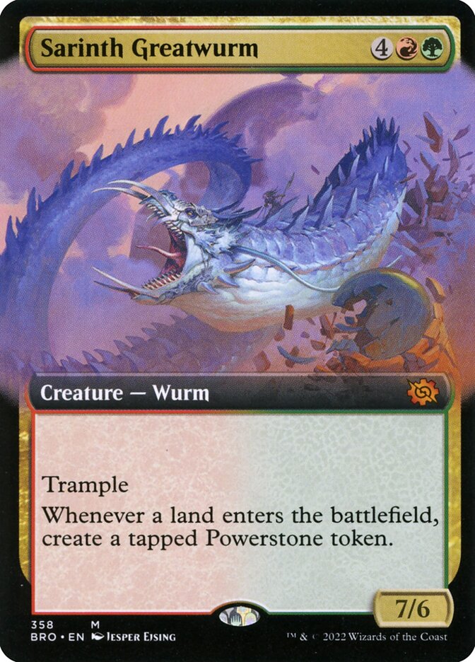 Sarinth Greatwurm (Extended Art): The Brothers' War