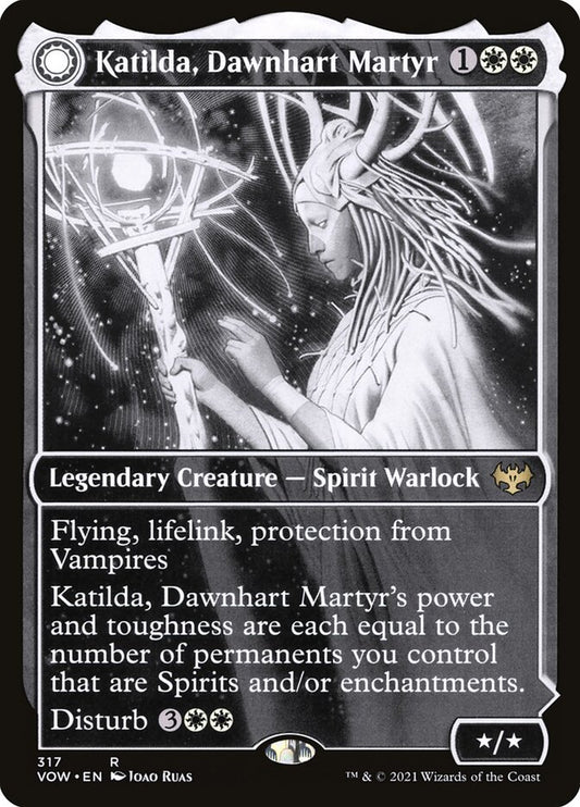 Katilda, Dawnhart Martyr // Katilda's Rising Dawn (Showcase) - (Foil): Innistrad: Crimson Vow