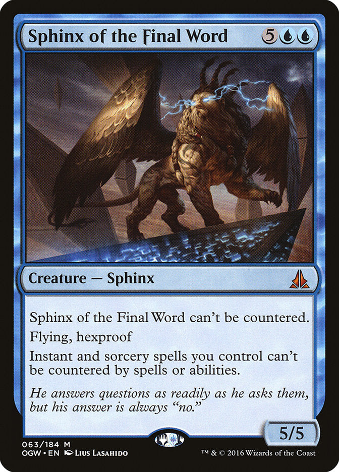Sphinx of the Final Word: Oath of the Gatewatch