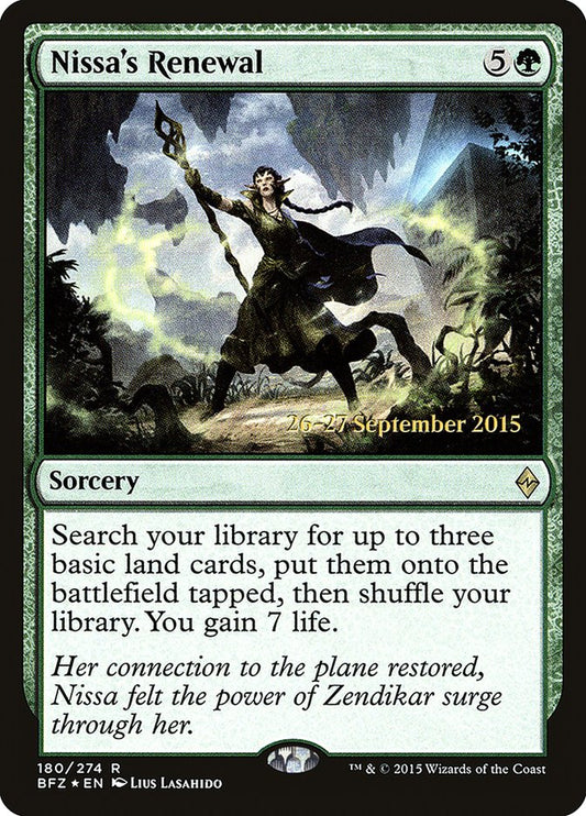 Nissa's Renewal (Prerelease) (Battle for Zendikar) - (Foil): Battle for Zendikar Promos