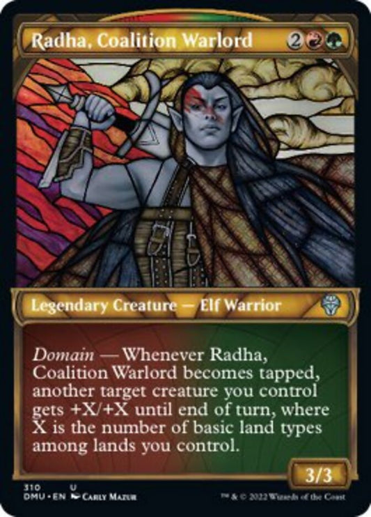 Radha, Coalition Warlord (Showcase) - (Foil): Dominaria United