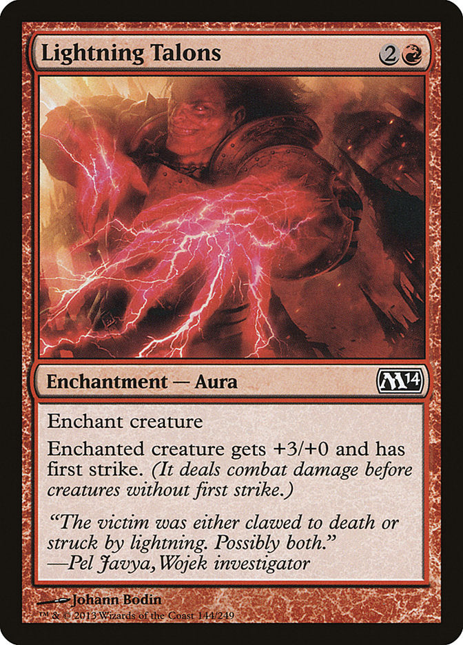 Lightning Talons - (Foil): Magic 2014