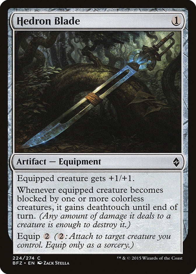 Hedron Blade - (Foil): Battle for Zendikar