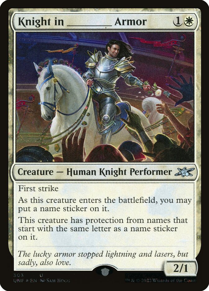 Knight in _____ Armor - (Foil): Unfinity